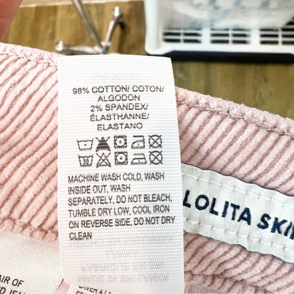 LUCKY BRAND PINK CORDUROY LOLITA SKINNY MID RISE PANTS WOMENS SZ 2 - Picture 6 of 7